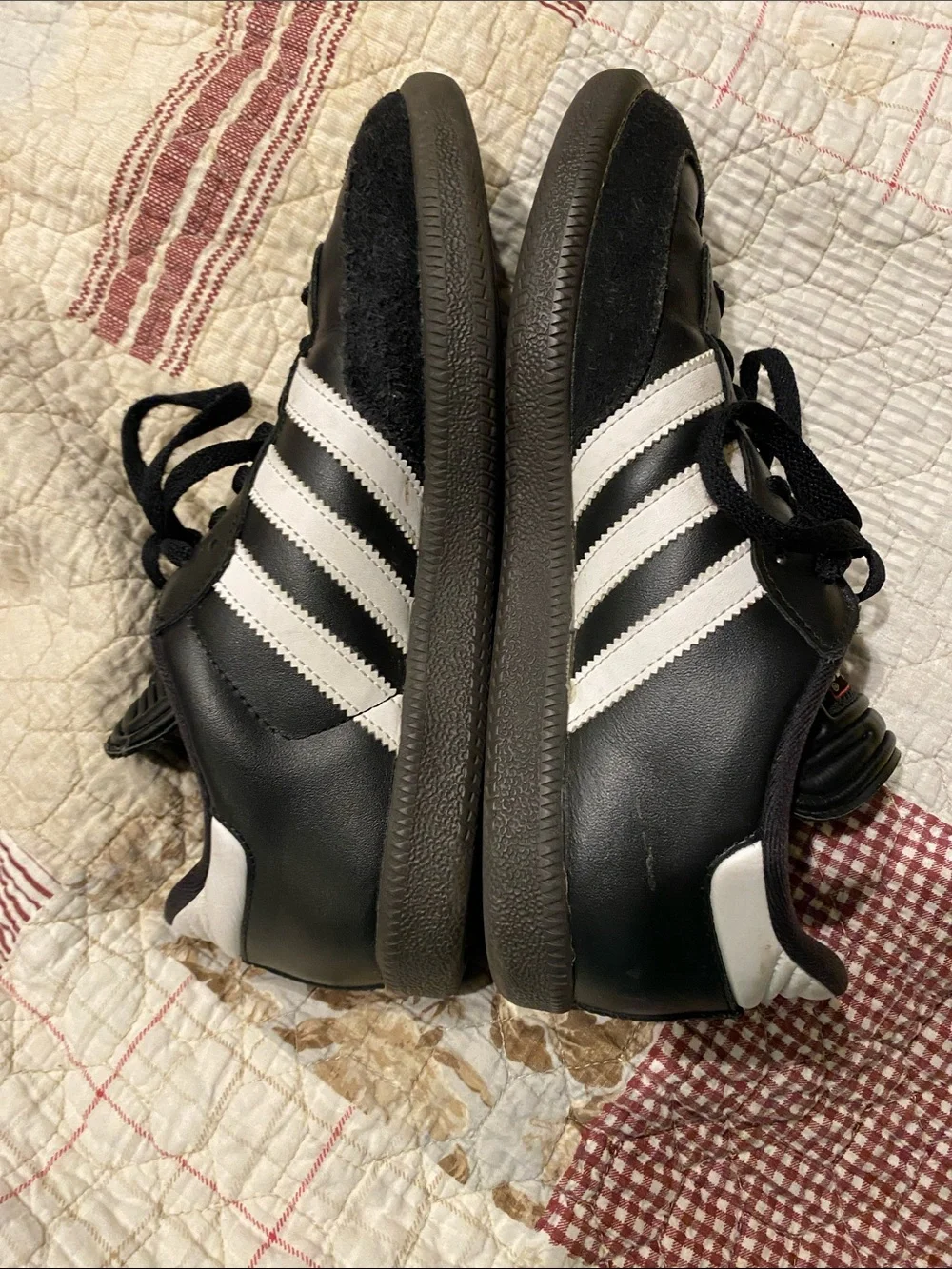 adidas Samba Men’s Black with White Stripes Sneakers